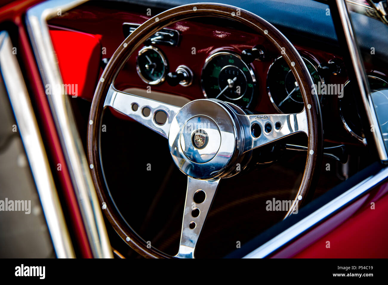 Classic Porsche 356 volante Foto Stock