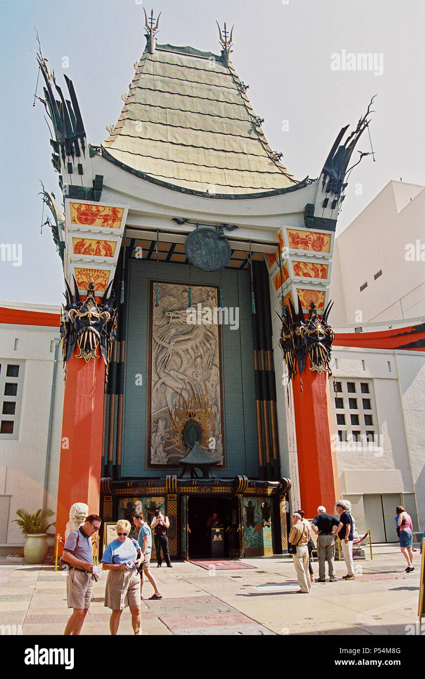 Grauman's Chinese Theater di Hollywood Boulevard, Hollywood, Los Angeles, California, Stati Uniti d'America. Foto Stock