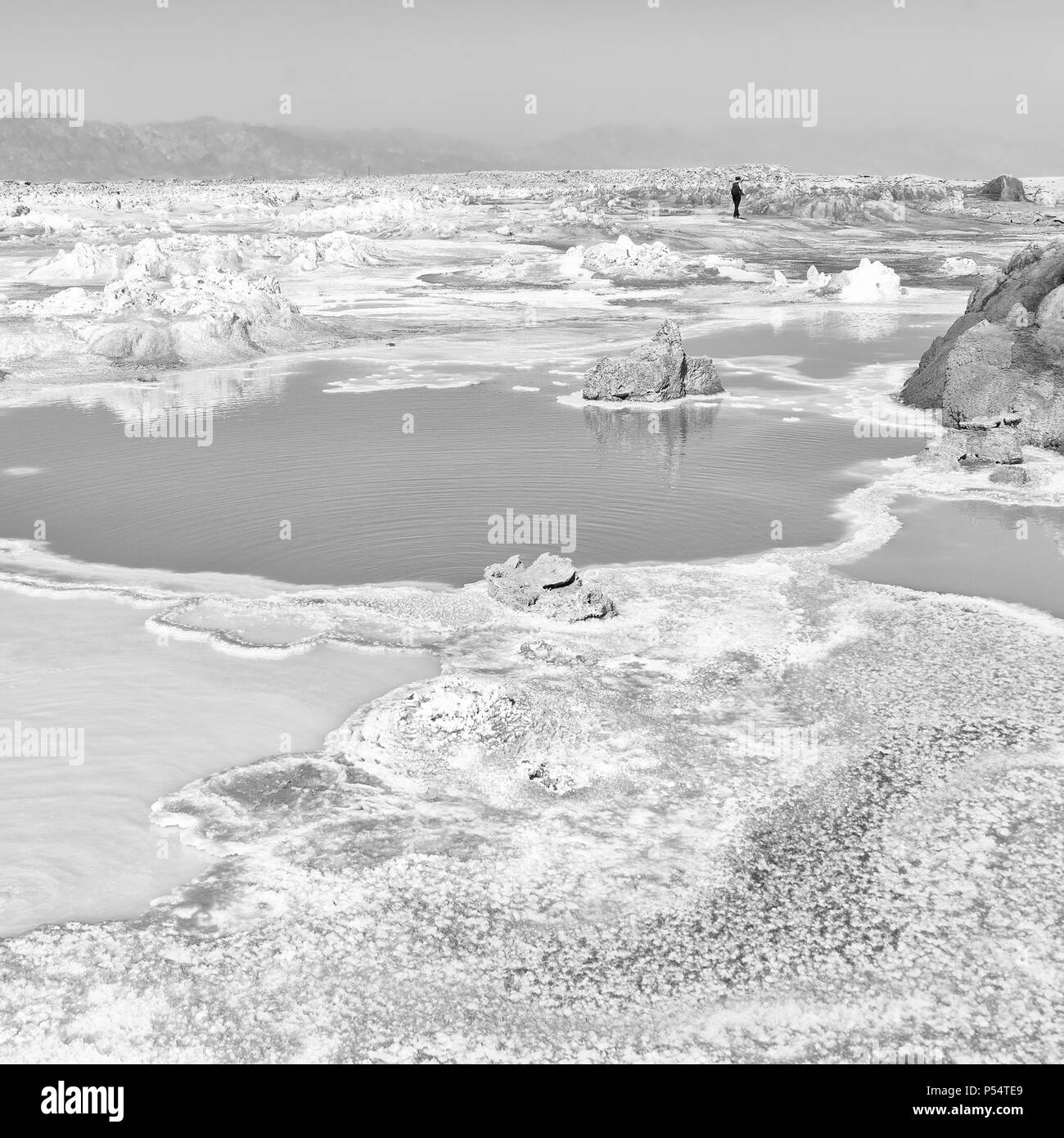 In danakil Etiopia africa la depressione vulcanica di dallol Foto Stock