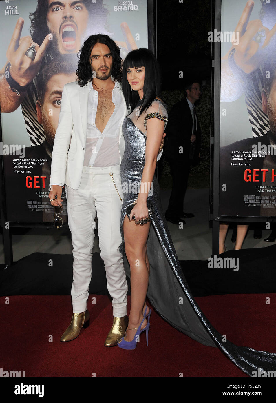 Russell Brand   Katy Perry  20 - Ottenere lui al Greco Premiere al Greek Theatre di Los Angeles.Russell Brand   Katy Perry  20 evento nella vita di Hollywood - California, tappeto rosso Evento, STATI UNITI D'AMERICA, industria cinematografica, celebrità, fotografia, Bestof, arte cultura e intrattenimento, celebrità moda, migliori della vita di Hollywood, evento nella vita di Hollywood - California, moquette rossa e dietro le quinte, musica celebrità, Topix, coppia, famiglia ( marito e moglie ) e i bambini- figli, fratelli e sorelle inchiesta tsuni@Gamma-USA.com, Credito Tsuni / USA, 2010 Foto Stock