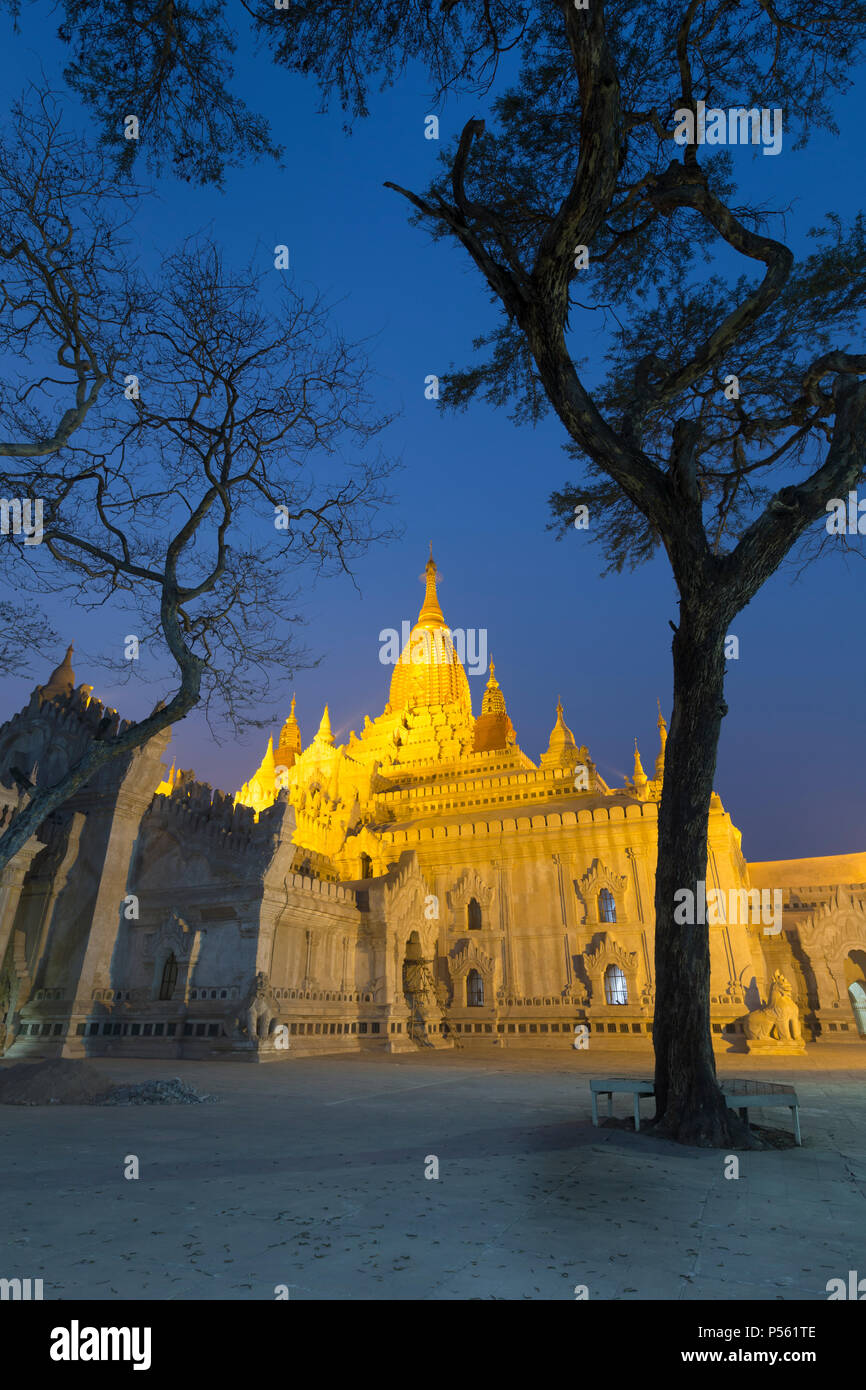 Tempio di Ananda, Bagan, Myanmar Foto Stock