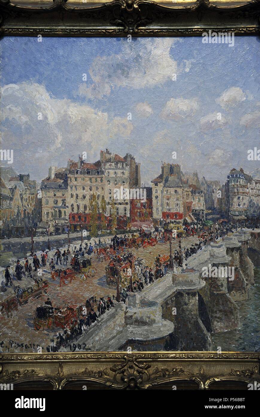 Camille Pissarro (1830-1903). Pittore Francese, fondatore del movimento impressionista. Il Pont Neuf (1902). Museo di Belle Arti. Budapest. Ungheria. Foto Stock