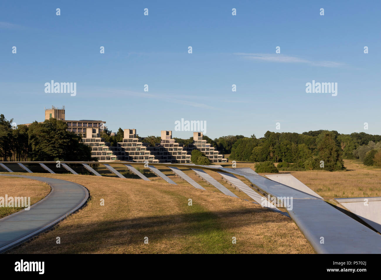 Università di East Anglia campus, Ziggurat, sale di soggiorno, Norwich, Norfolk, Regno Unito. Foto Stock