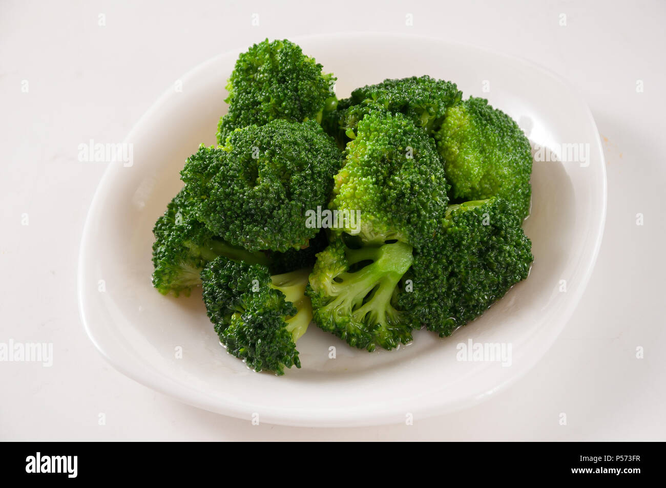 Stir-broccoli fritti Foto Stock