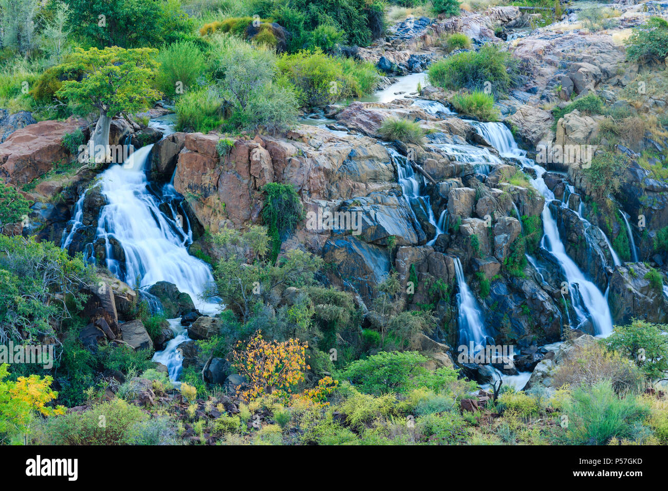 Epupa Falls, Kunene, Regione di Kunene, Namibia Foto Stock