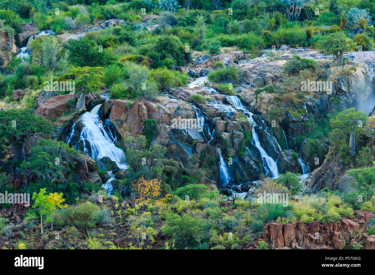 Epupa Falls, Kunene, Regione di Kunene, Namibia Foto Stock