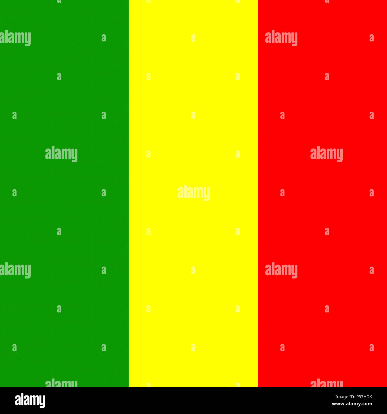 Gazzetta bandiera nazionale del Mali Foto Stock