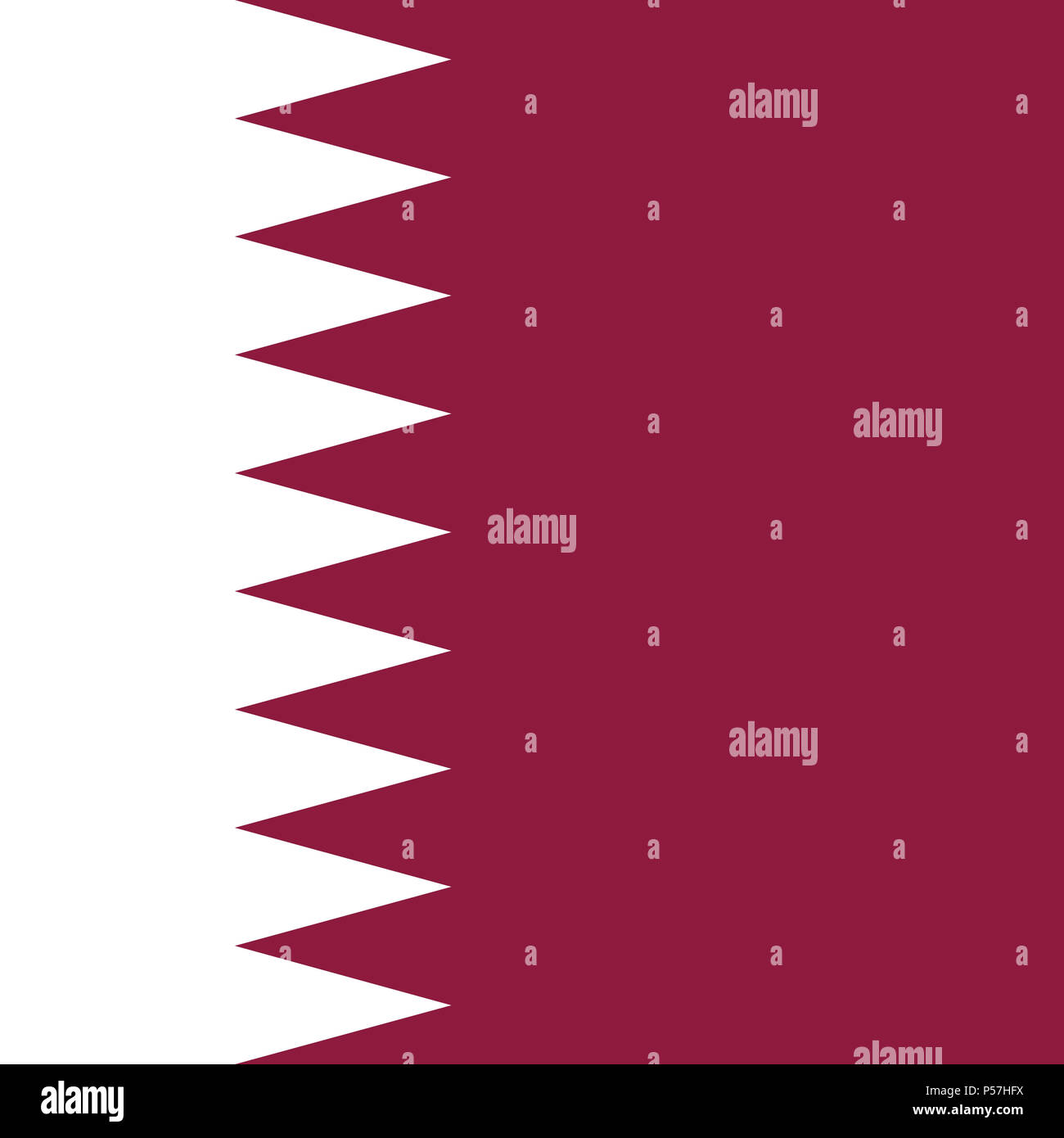 Gazzetta bandiera nazionale del Qatar Foto Stock