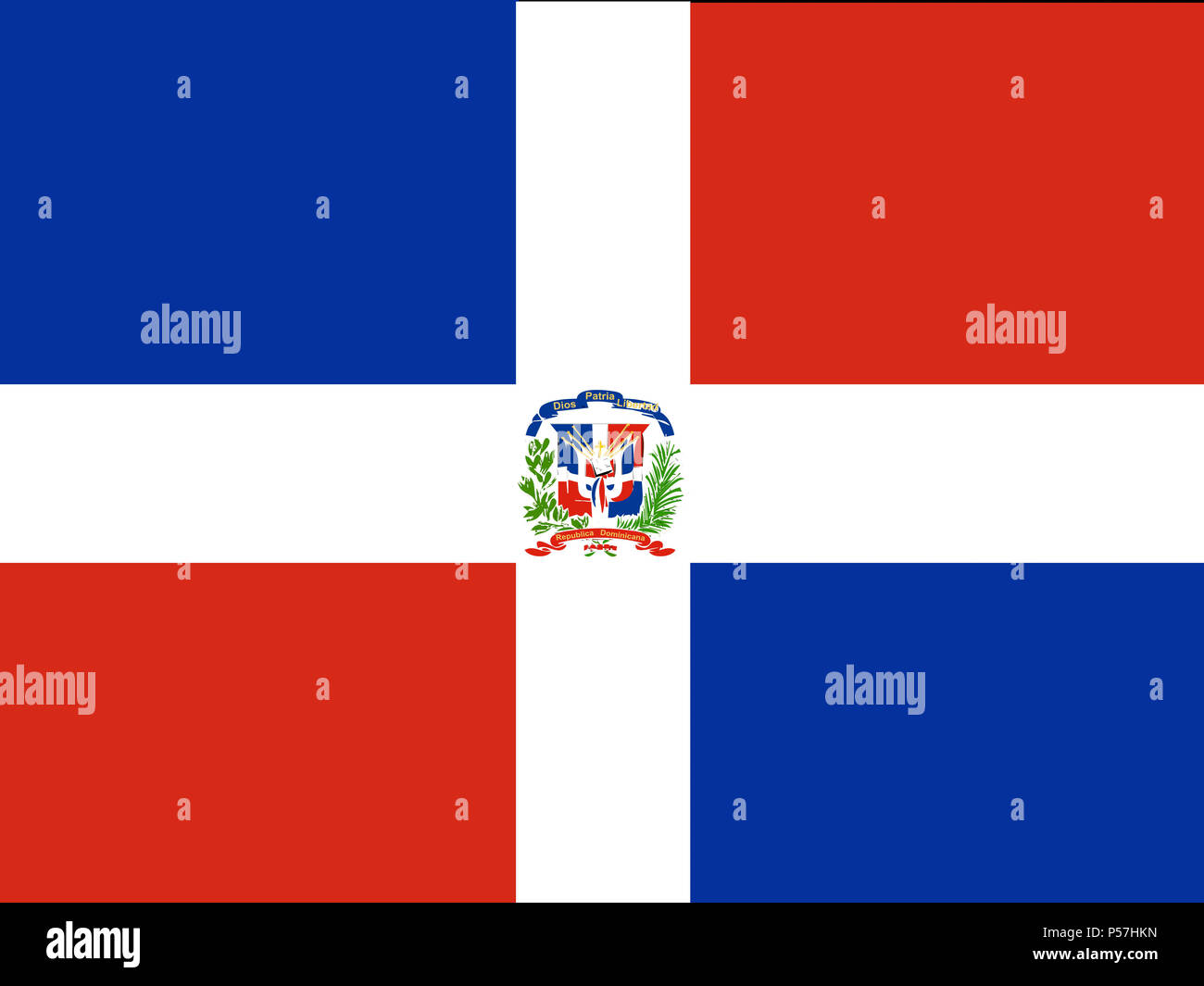 Bandiera della Repubblica Dominicana | Stampa dal design unico | Made in EU (90x150 cm