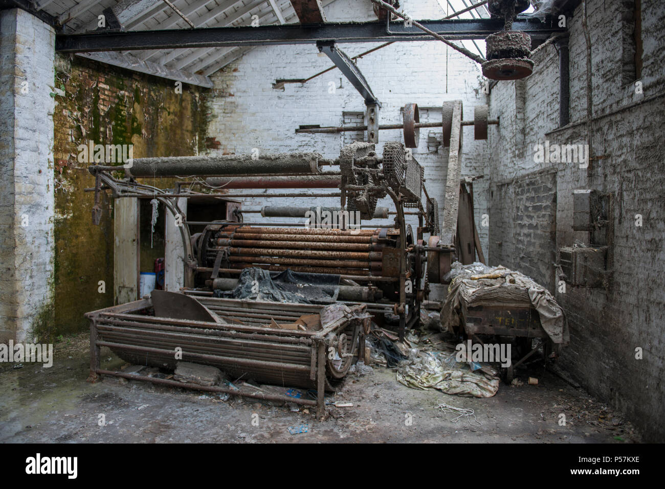 Il tono negligente opere di colorante o mulini di tono come è altrimenti noto. Vicino alla città di Wellington, Somerset. Immagine presa Luglio 2013 Foto Stock