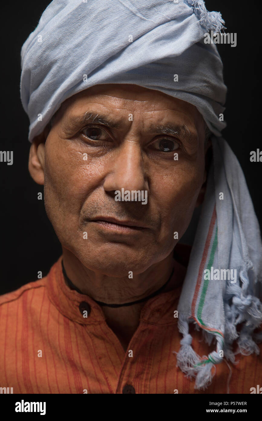 Close up rurale agricoltore senior Foto Stock