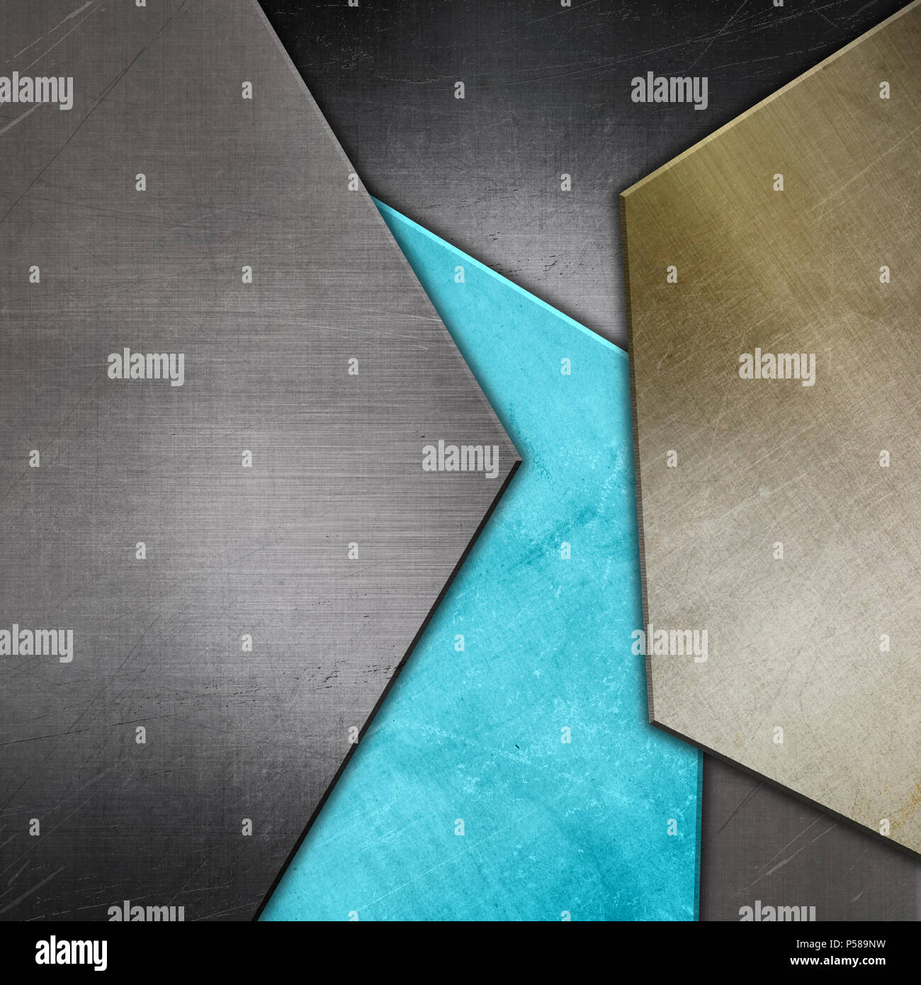 Abstract sfondo con trame metalliche Foto Stock