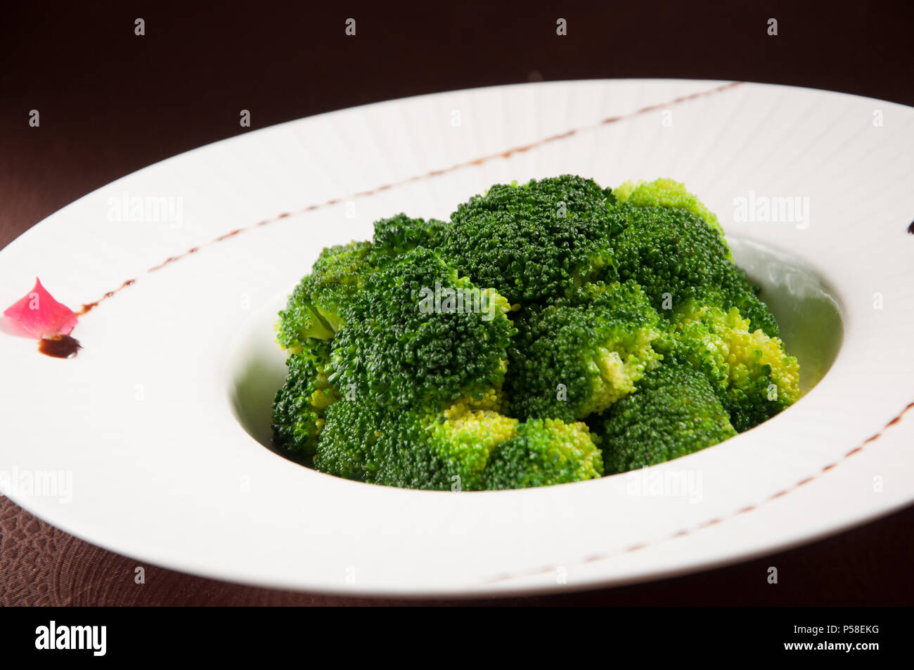 Broccoli aglio Foto Stock