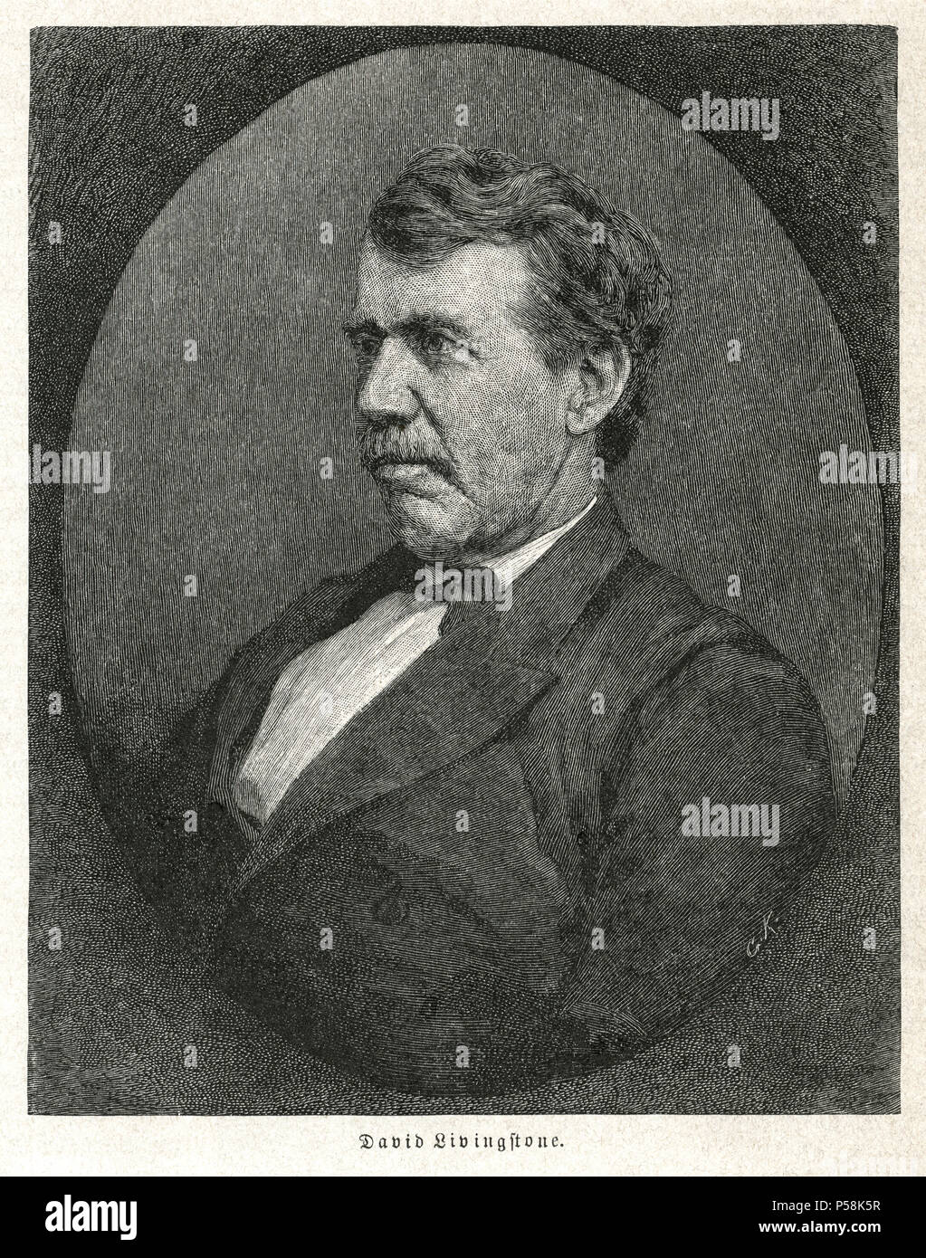 David Livingstone (1813-73), scozzese di missionario e di Explorer, Ritratto Foto Stock