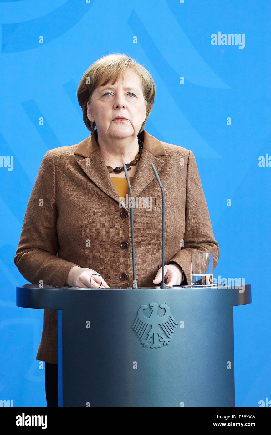 Berlino, Germania - Cancelliere Angela Merkel. Foto Stock