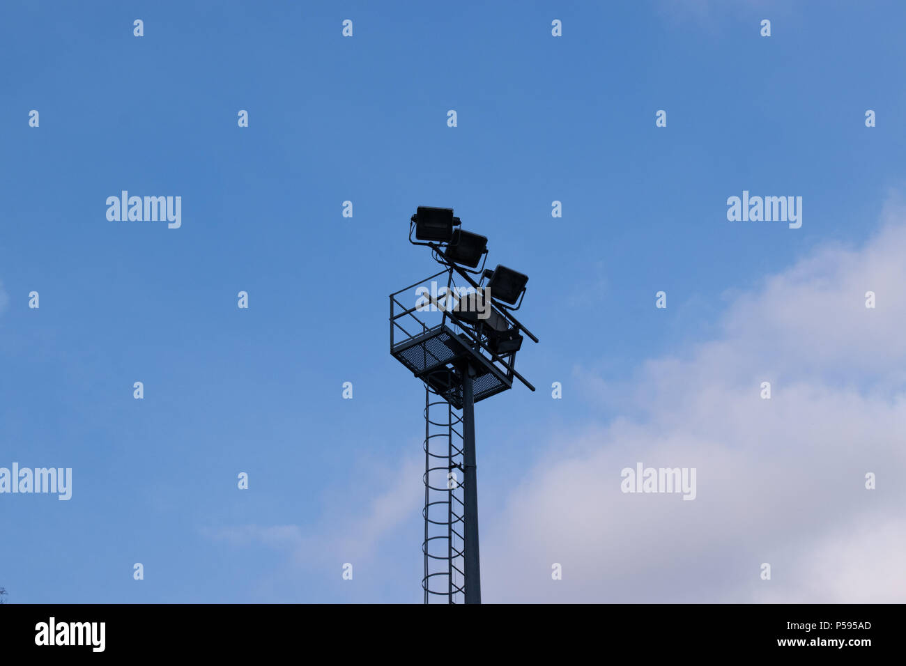 Lampade stadium Foto Stock