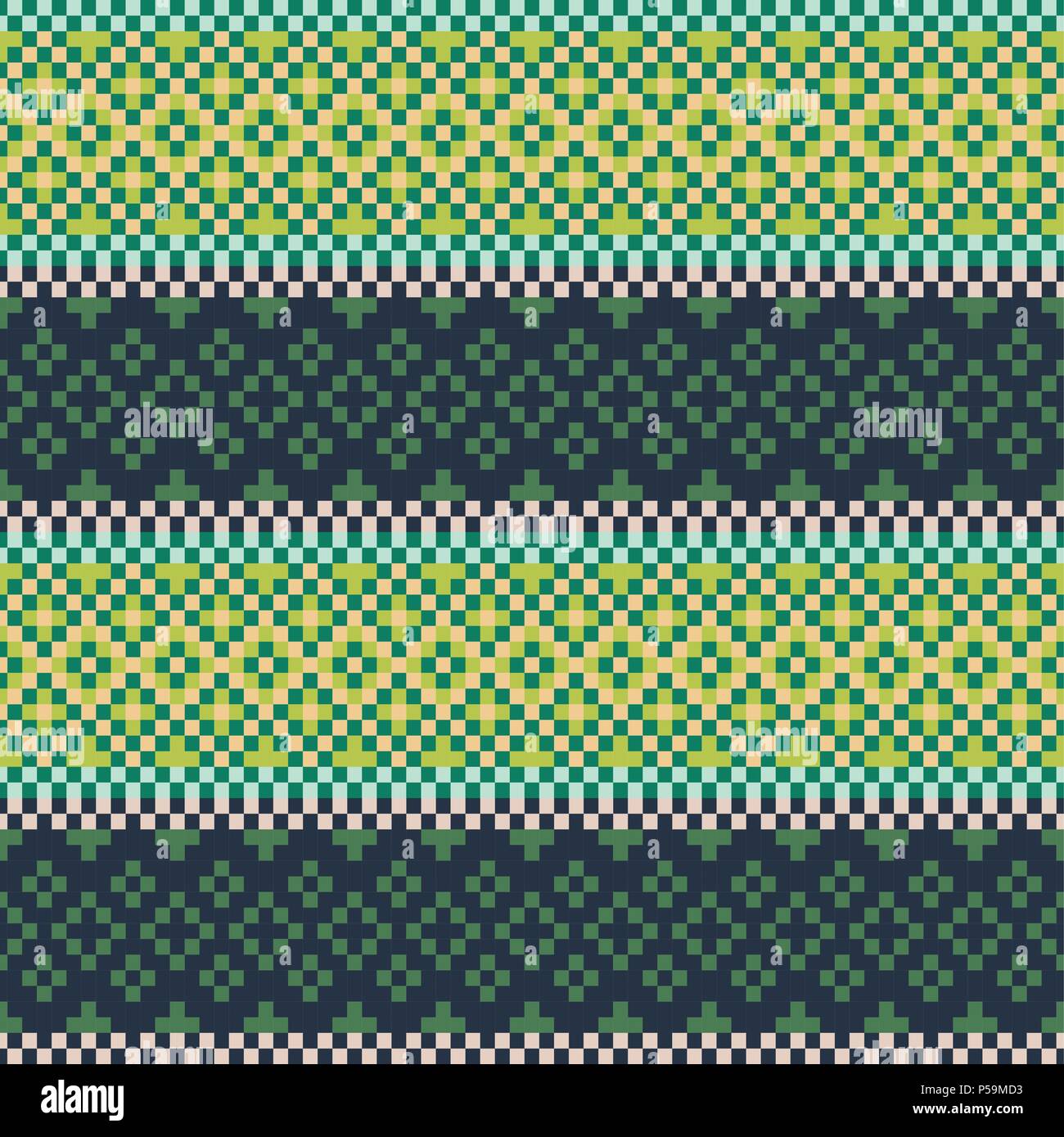 Ricamato bordato seamless pattern design. Illustrazione Vettoriale
