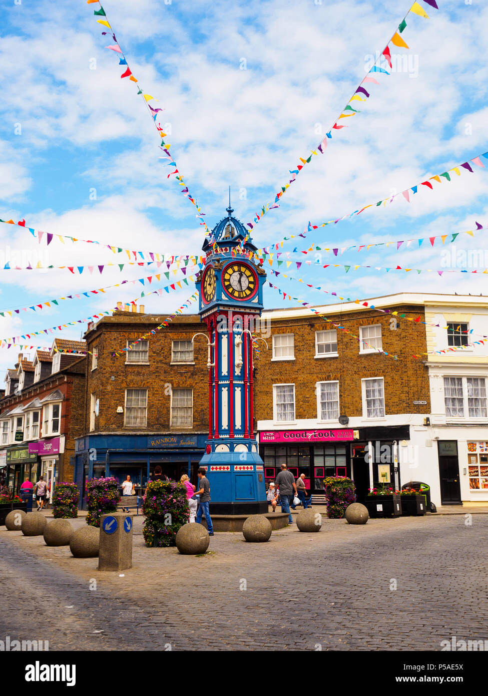 Sheerness clock tower - Isle of Sheppey, Kent, Inghilterra Foto Stock