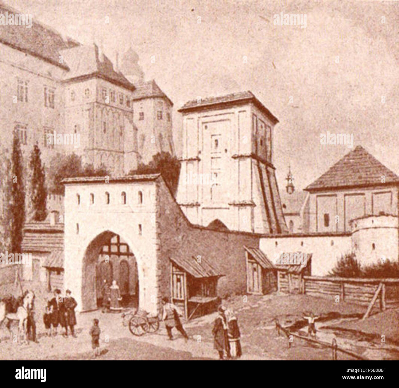 N/A. Polski: Brama Grodzka (akwarela Zygmunta Wierciaka) . XIX / XX wiek. Zygmunt Wierciak 229 Brama grodzka na akwareli zygmunta wierciaka Foto Stock N/A. Polski: Brama Grodzka (akwarela Zygmunta Wierciaka) . XIX / XX wiek. Zygmunt Wierciak 229 Brama grodzka na akwareli zygmunta wierciaka Foto Stock