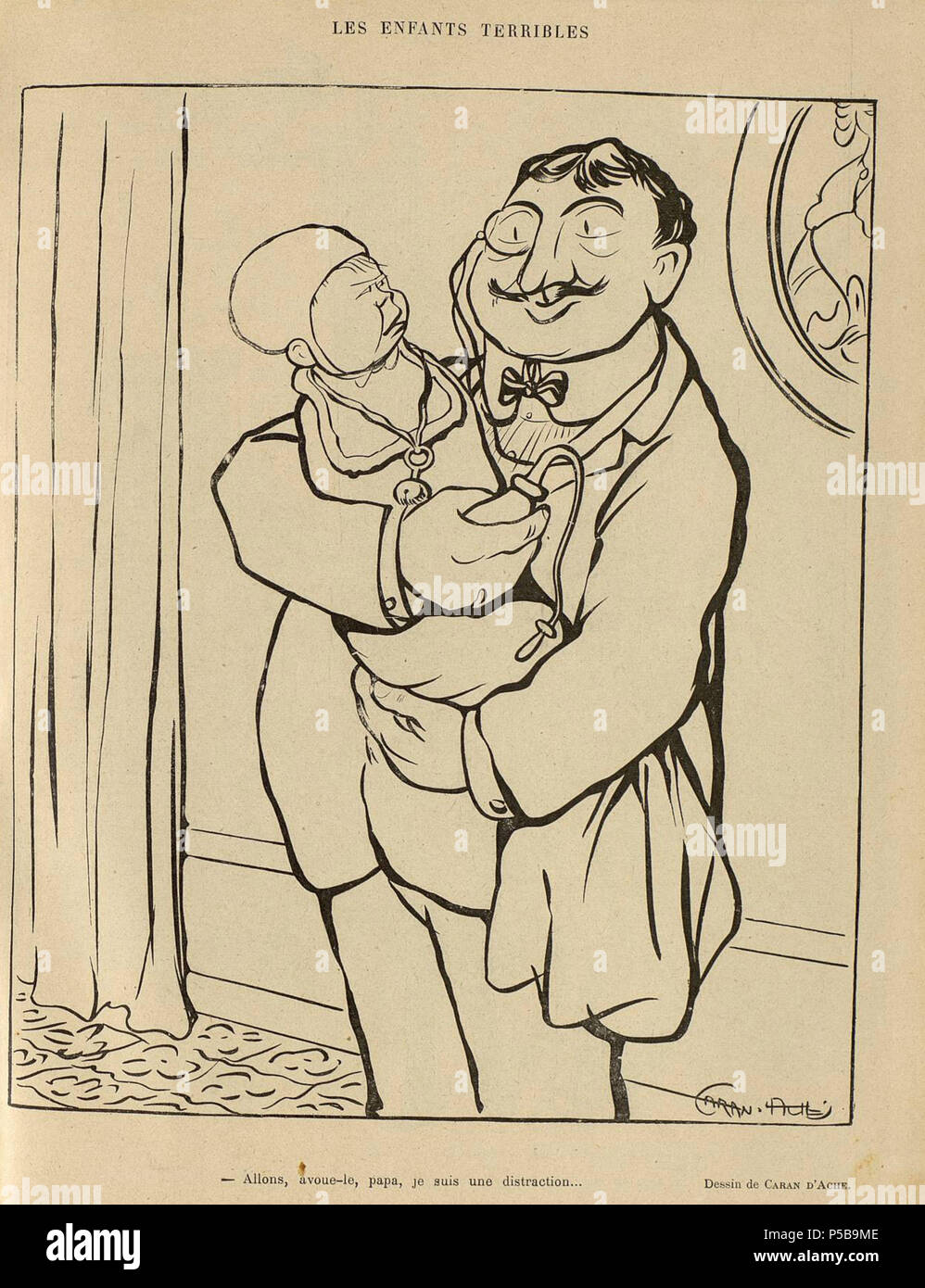 N/A. Inglese: "Les enfants terribles" pubblicato nel "Le Rire' . Aprile 1902. Caran d'Ache (1858-1909) nomi alternativi nascita Nome: Emmanuel Poiré Descrizione disegnatore satirico francese e fumettista Data di nascita e morte 6 Novembre 1858 26 febbraio 1909 Luogo di nascita e morte Mosca Parigi posizione di lavoro autorità di Parigi controllo : Q708521 VIAF:95810986 ISNI:0000 0000 8346 0416 ULAN:500021060 LCCN:N82117811 NLA:35834451 WorldCat 270 Caran d'ache les enfants terribles le rire 1902 Foto Stock
