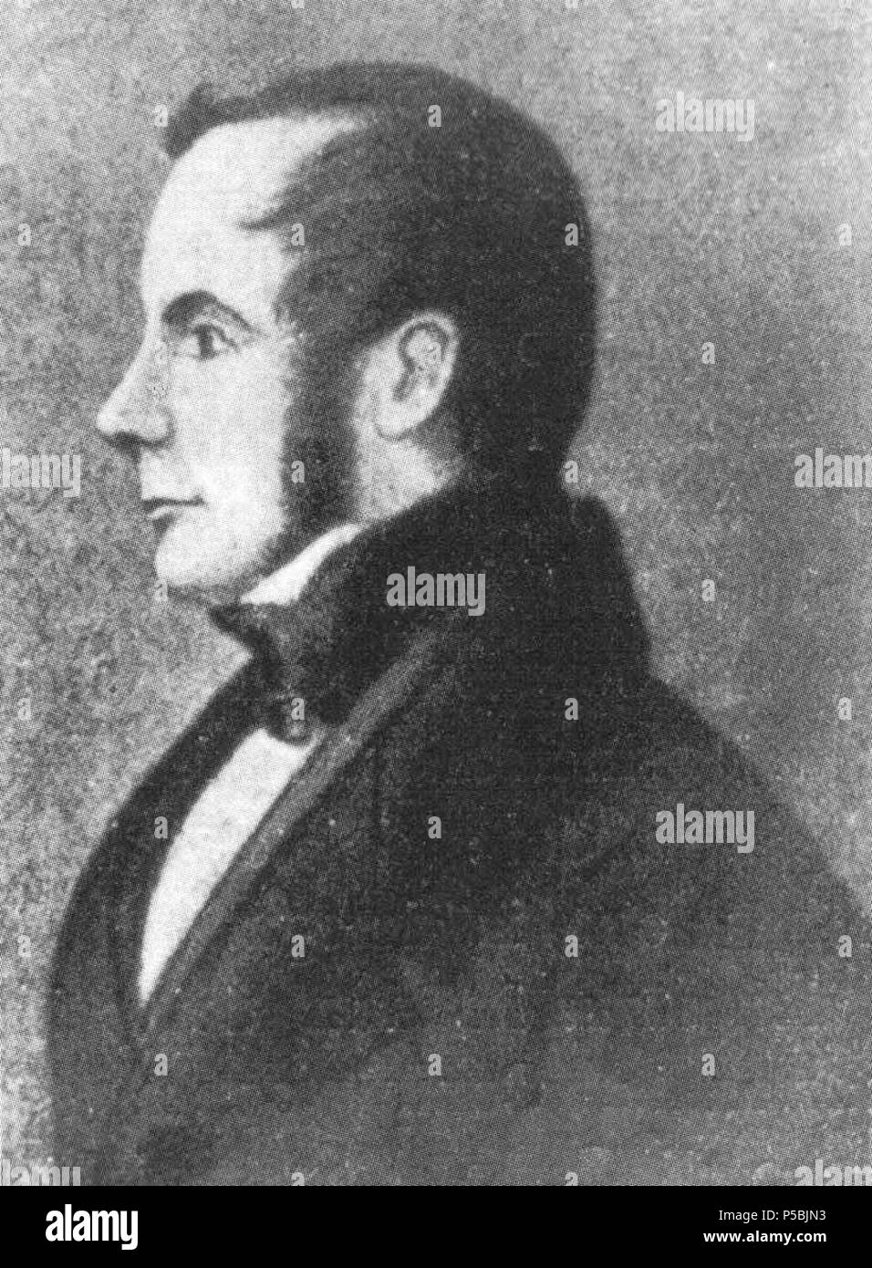 N/A. Italiano: Ferdinando Maestri (1786-1860), avvocato e senatore parmigiano. circa 1840. non noto 553 Ferdinando Maestri Foto Stock