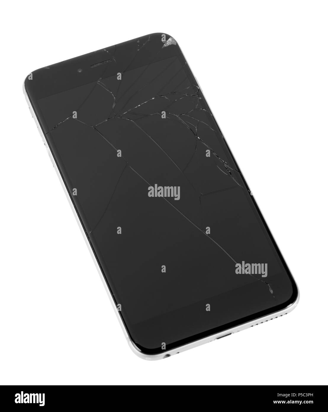 Lo schermo del telefono è rotto Foto Stock