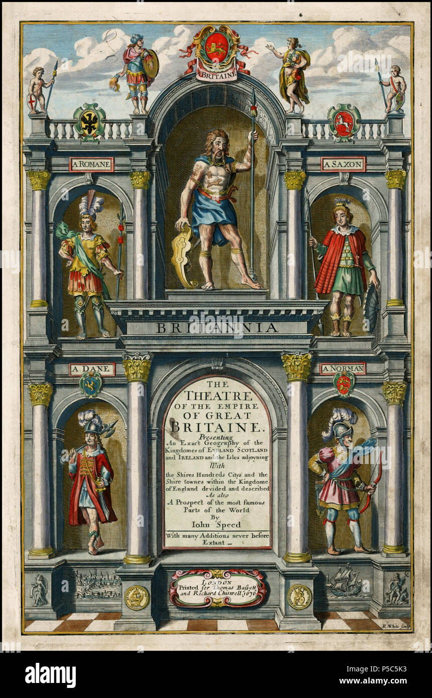 N/A. Nederlands: Titelpagina van de heruitgave nel 1676 van het teatro di grande Britaine . tra il 1611 e il 1676. John velocità (-1629) Descrizione British cartografo e storico della data di nascita e morte circa 1552 29 Luglio 1629 Luogo di nascita e morte Farndon London Authority control : Q1245028 VIAF:100216764 ISNI:0000 0001 1938 1737 ULAN:500326309 LCCN:N80038440 Aprire Libreria:OL4411000A WorldCat 6 0 0 1611 76 Theatre Foto Stock