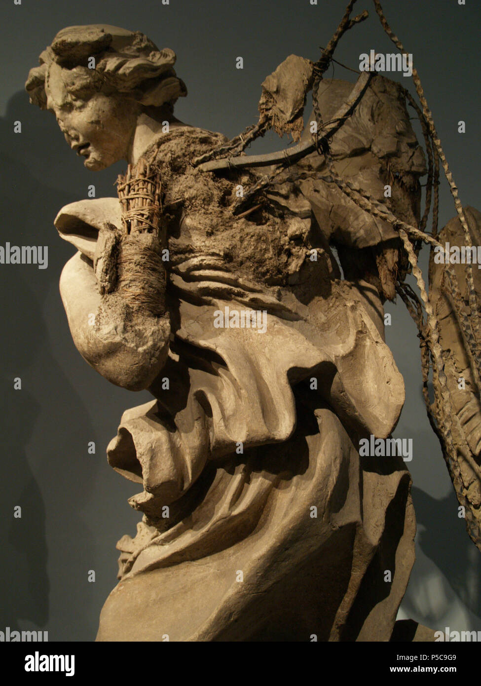 N/A. Español: Gian Lorenzo Bernini. Modelo de uno de los Ángeles adorantes para la Capilla del Sacramento en el Vaticano. . Miguel Hermoso Cuesta 101 Angelo Sacramento Foto Stock