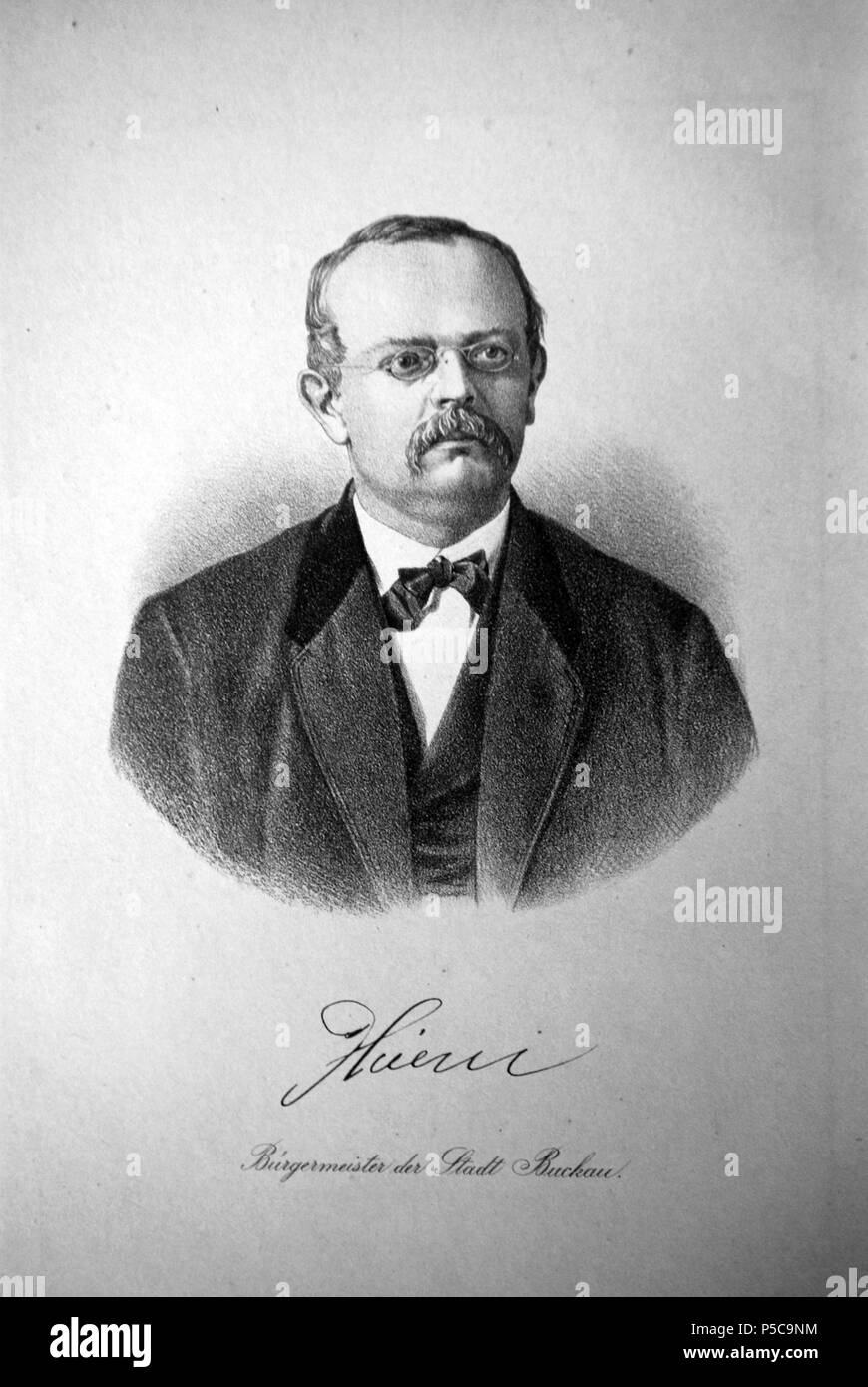 N/A. Deutsch: Bruno Thiem (1823-1913) guerra Kommunalpolitiker und Bürgermeister der Städte und Kelbra Buckau (letzteres ab 1887 Stadtteil von Magdeburg). Il 31 marzo 1887. Christian Andreas Schmidt (1822-1905) 243 Bruno Thiem (1823-1913) Foto Stock