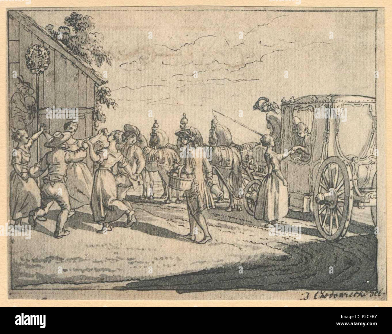 N/A. Scheda. XVIII c. Ländliches Fest. Beschreibung (lt. Quelle) . circa 1770. Daniel Chodowiecki (1726-1801) nomi alternativi Daniel Nikolaus Chodowiecki Descrizione German-Polish pittore e incisore Data di nascita e morte 16 Ottobre 1726 7 febbraio 1801 Luogo di nascita e morte Gdask Berlino posizione di lavoro autorità di Berlino controllo : Q696720 VIAF:59092320 ISNI:0000 0001 2134 8231 ULAN:500014861 LCCN:N50038187 NLA:36058735 WorldCat 340 Chodowiecki Basedow Tafel 18 c Z Foto Stock