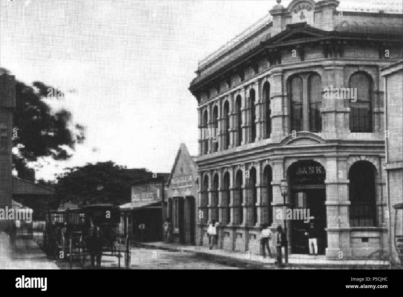 N/A. Inglese: vecchio vescovo Bank Building, 63 Merchant Street, Honolulu, Hawaii, a Merchant Street Historic District sul Registro Nazionale dei Luoghi Storici. dopo il 1878. accreditato a Berenice P. Bishop Museum 329 Charles Reed Bishop's bank building costruire nel 1878 Foto Stock