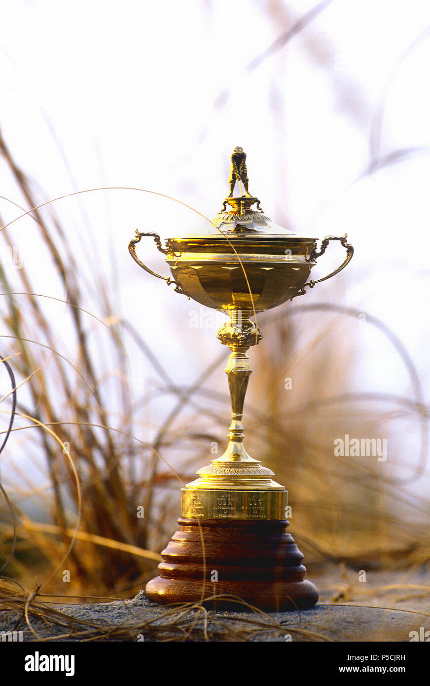 La RYDER CUP - Trofeo effettivo svolto per ogni due anni dai golfisti professionisti Team europeo e il Team USA Foto Stock