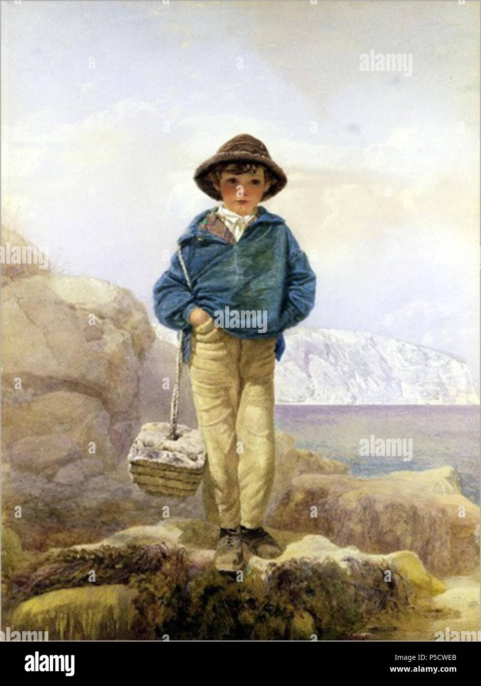 N/A. Un ragazzo di Fisher . Data sconosciuta. Alfred Downing Fripp (1822-1895) 43 un ragazzo di Fisher da Alfred Downing Fripp Foto Stock