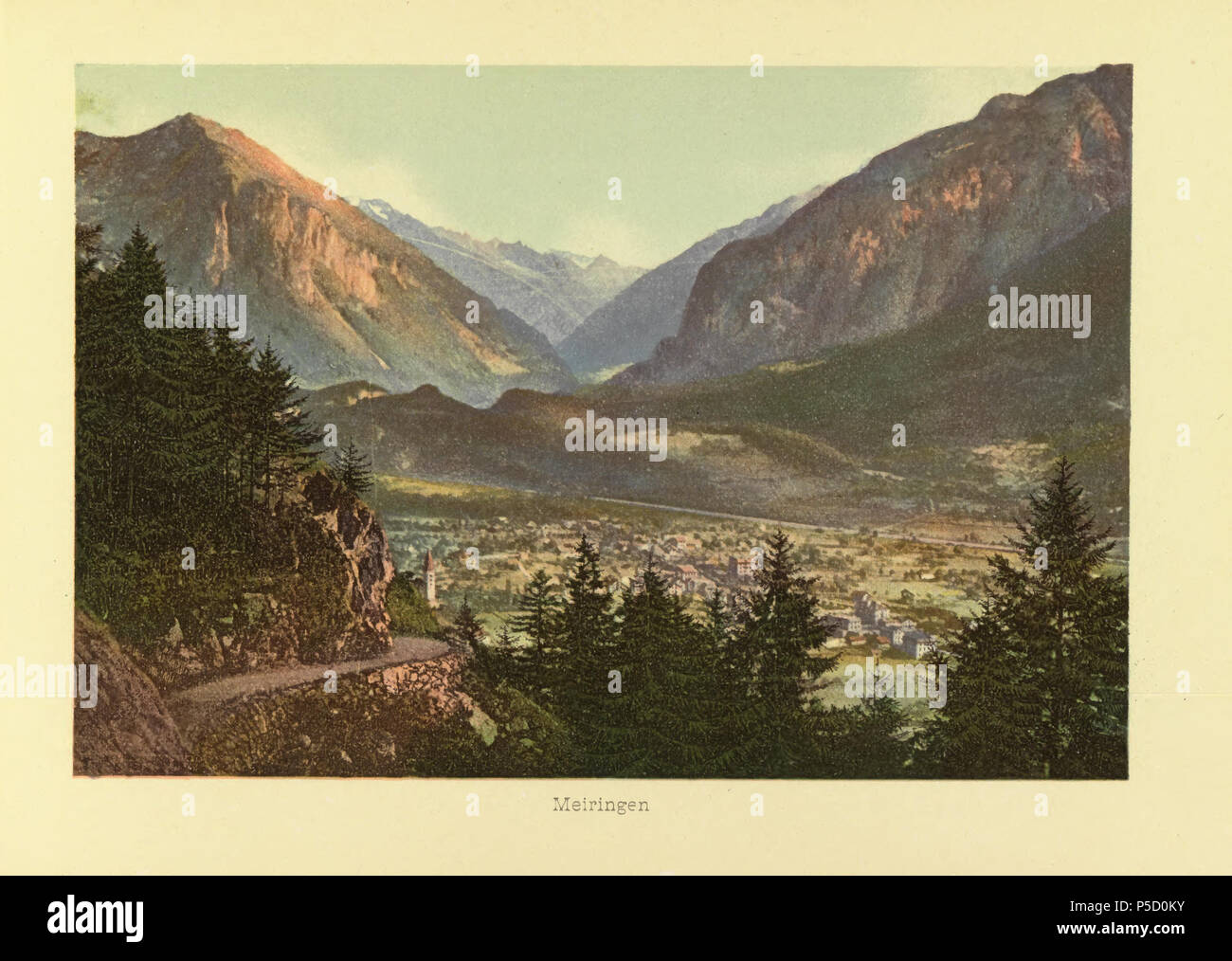 N/A. Deutsch: Buch: 'Album vom Berner Oberland', Meiringen Français : Livre: 'souvenir de l'Oberland bernois', Meiringen . circa 1902. Sconosciuto 320 CH-NB-Souvenir de l'Oberland bernois-nbdig-18025-page017 Foto Stock