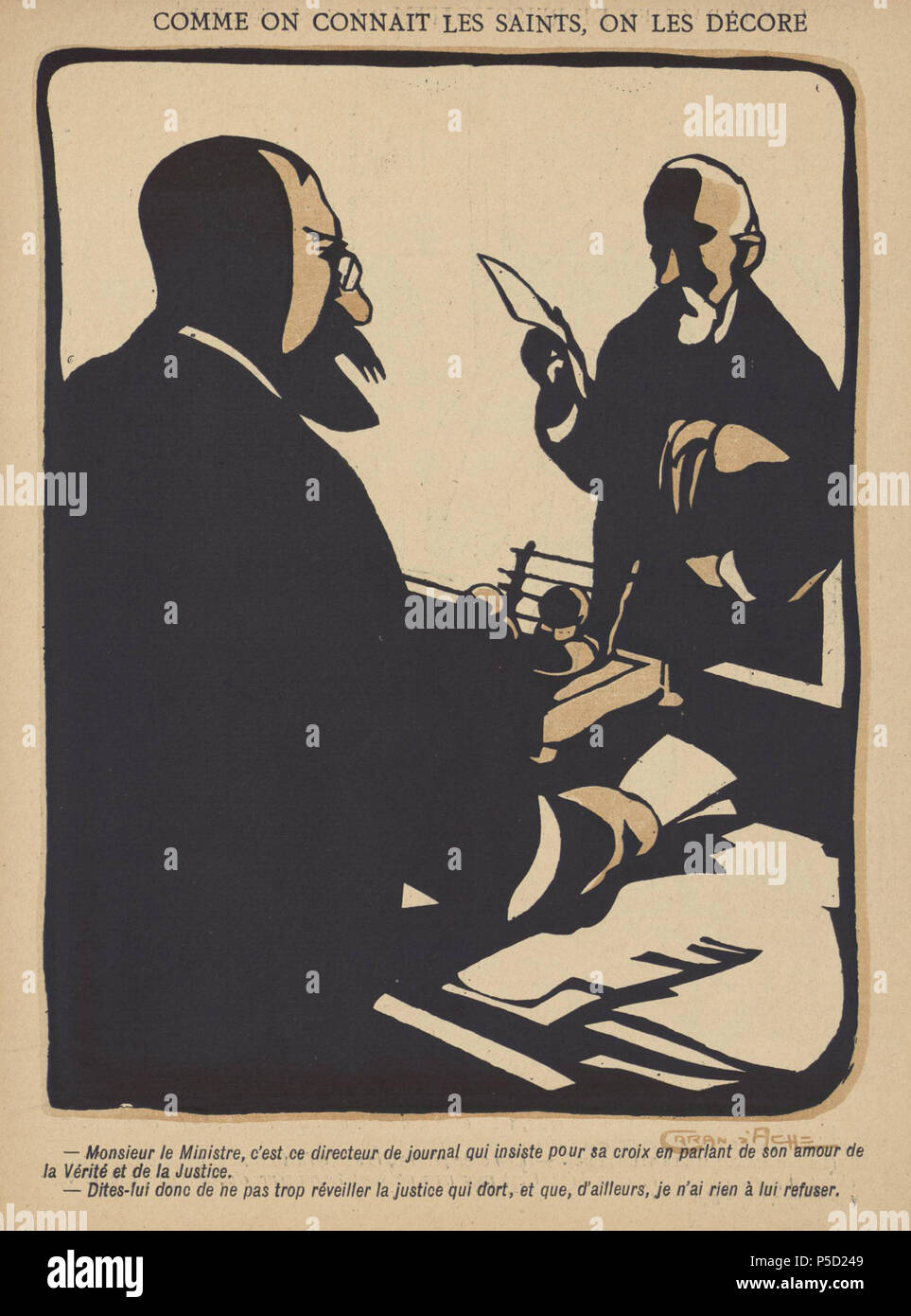 N/A. Inglese: p. 637 del numero speciale di 'L'assiette au beurre" su medaglie . Gennaio 1902. Caran d'Ache (1858-1909) nomi alternativi nascita Nome: Emmanuel Poiré Descrizione disegnatore satirico francese e fumettista Data di nascita e morte 6 Novembre 1858 26 febbraio 1909 Luogo di nascita e morte Mosca Parigi posizione di lavoro autorità di Parigi controllo : Q708521 VIAF:95810986 ISNI:0000 0000 8346 0416 ULAN:500021060 LCCN:N82117811 NLA:35834451 WorldCat 270 Caran d'ache ferblanterie 637 Foto Stock