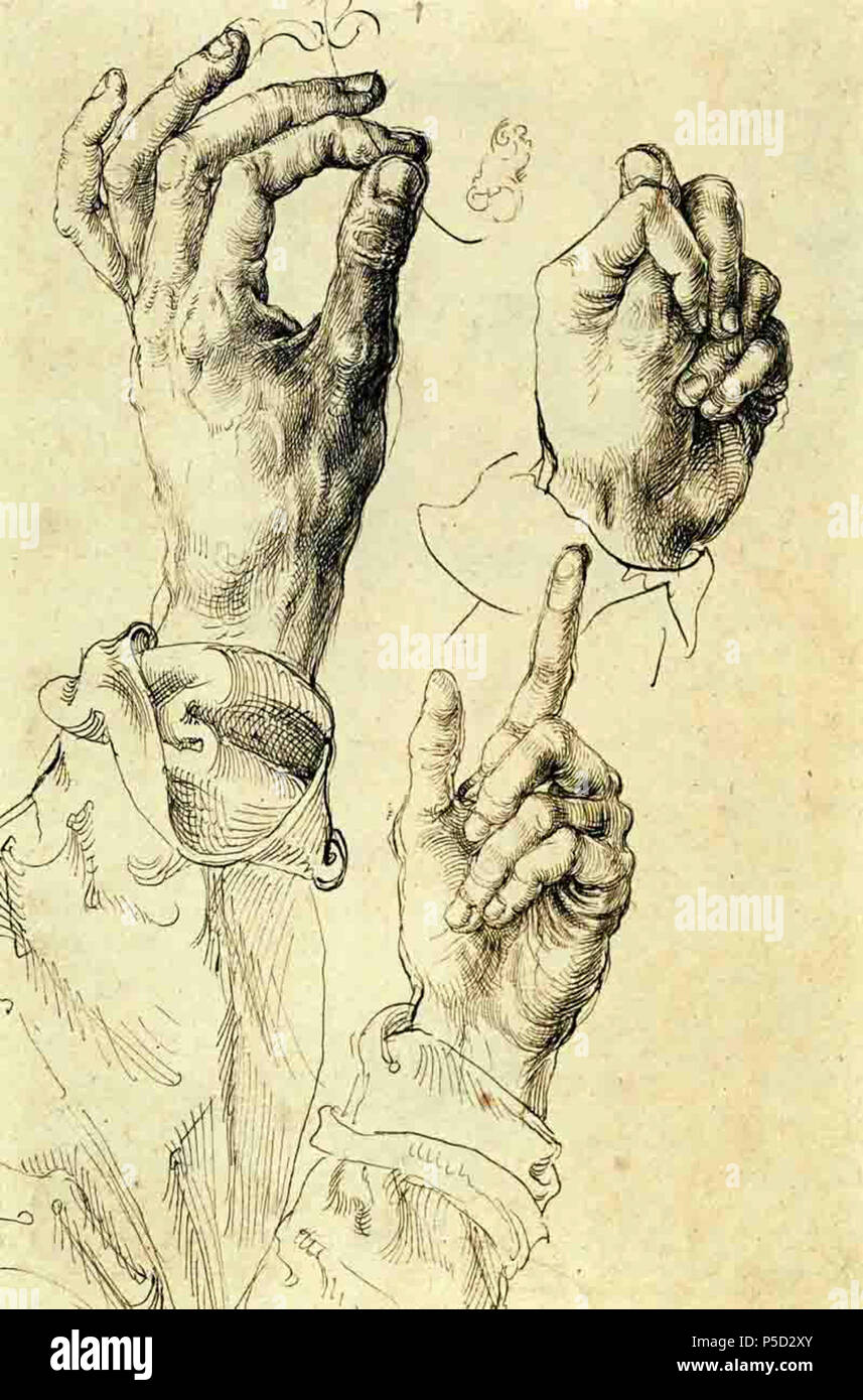 N/A N/A. N/A 75 Albrecht Durer mano disegno di studio Foto Stock