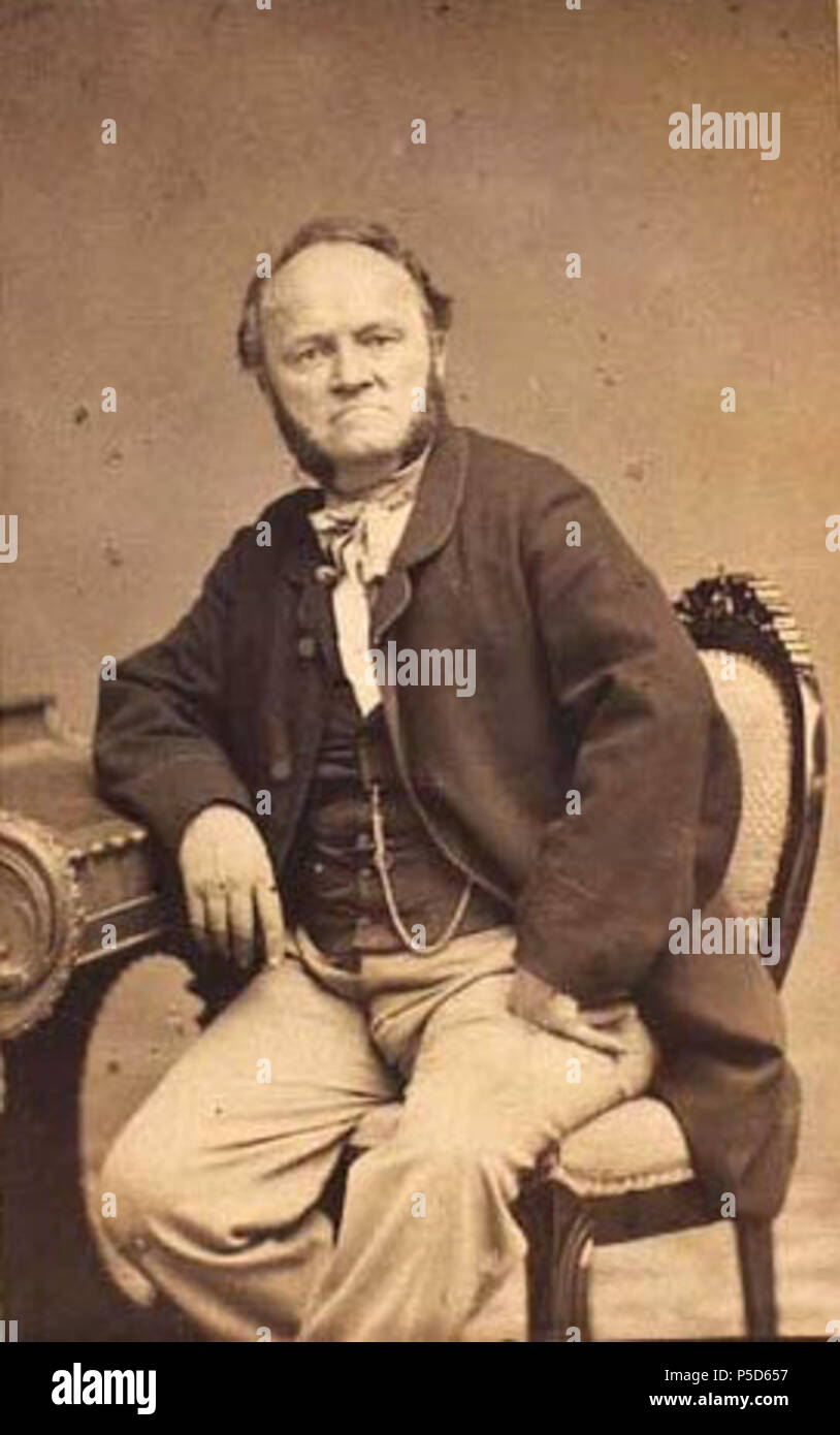 N/A. Inglese: Self-portrait di Carl Christian Hansen, aka C.C. Hansen o C.Ch. Hansen (1809-1891), fotografo danese . 1860s. Carl Christian Hansen (1809-1891) 272 Carl Christian Hansen 1809-1891 Self-portrait 01 Foto Stock