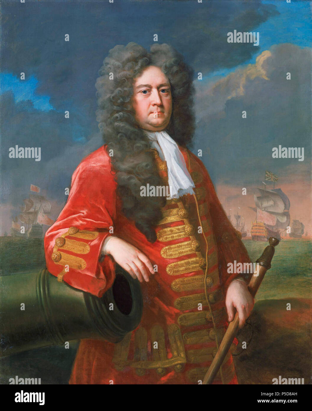 Ammiraglio George Rooke (1650-1709) *olio su tela *124,5 x 101,6 cm *ca. 1705 20 George Rooke Foto Stock