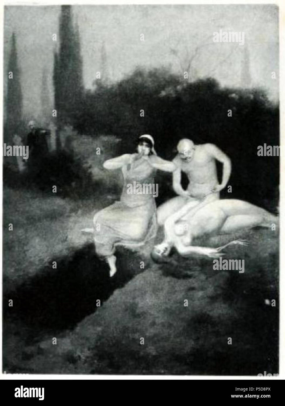 N/A. Nederlands: Arabian Nights illustrazione . 14 Agosto 2012 15:22:25. Albert Letchford (1866-1905) 74 Albert-Letchford-Aminah-Ghul Foto Stock