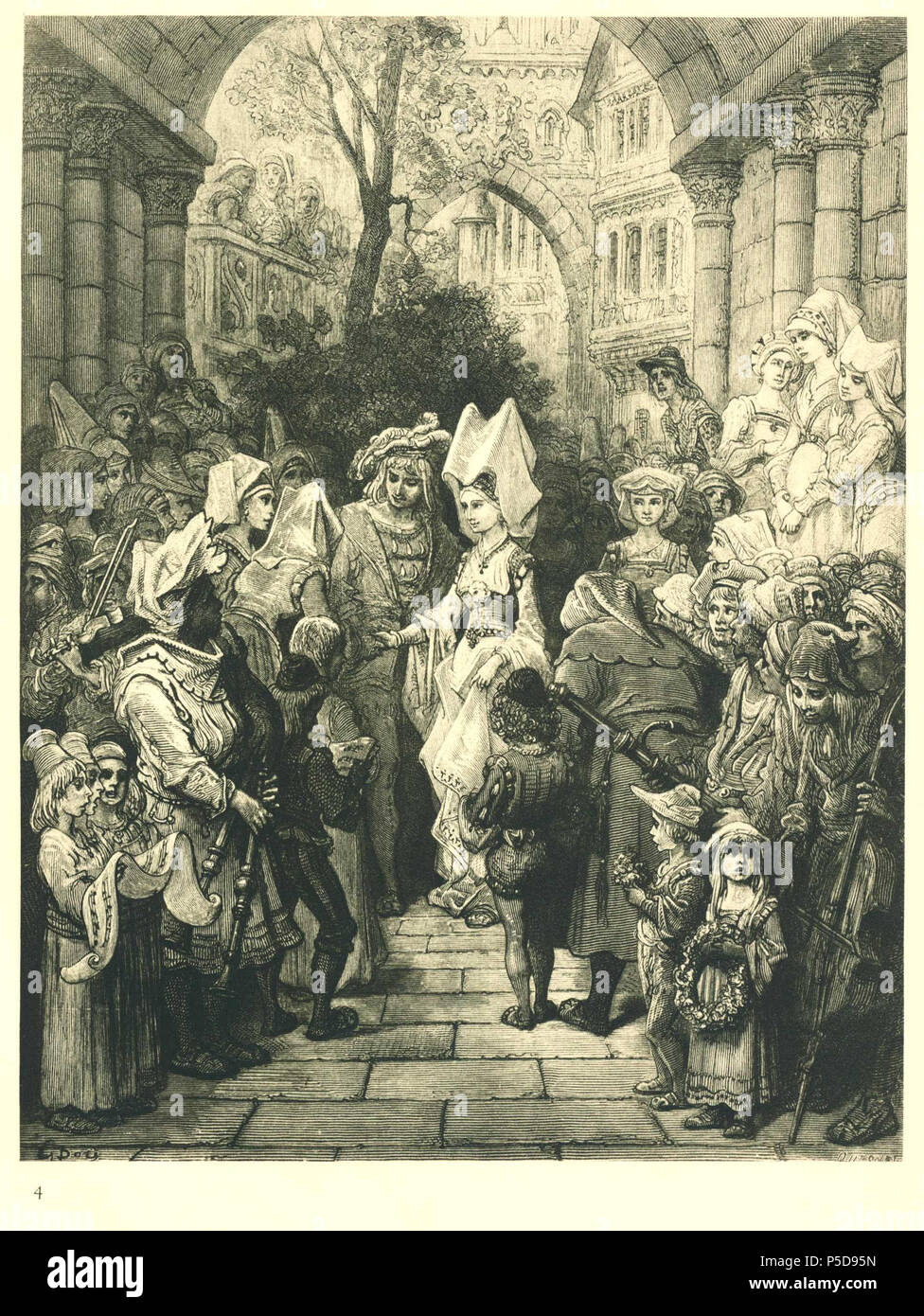 N/A. Die Braut betritt den Hochzeitssaal Beschreibung (lt. Quelle) . 1866. Gustave Doré (1832-1883) nomi alternativi Paul Gustave Doré Paul Gustave Louis Christophe Doré descrizione pittore francese, illustrator, incisore e caricaturista Data di nascita e morte 6 Gennaio 1832 23 gennaio 1883 Luogo di nascita e morte di Parigi Strasburgo sede di lavoro Parigi competente controllo : Q6682 VIAF:41839207 ISNI:0000 0001 2278 8373 ULAN:500013657 LCCN:N79089221 NLA:35041510 WorldCat 436 der Alte Matrose b 04 Foto Stock