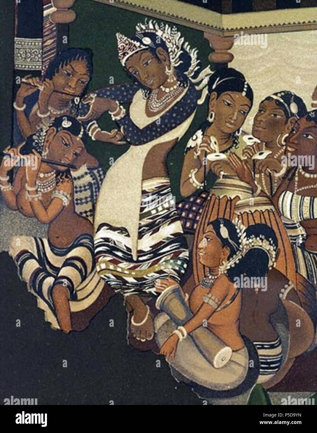 N/A. Inglese: 'Dettaglio da Ajanta dipinto da Robert Gill. Museo n. È.53-1885.V&una pagina sull'oggetto Fotografia di V&A Studio fotografico' . 1885. Robert Gill (1804-1875) nomi alternativi Robert, Capitano Gill; Robert, Grandi Gill Descrizione fotografa britannica, cassetto, il personale militare e antiquario antiquario britannico, pittore e fotografo, Data di nascita e morte 26 Settembre 1804 10 aprile 1875 Luogo di nascita e morte London Borough of Hackney Bhusawal competente controllo : Q7344773 VIAF: 282828403 ISNI: 0000 0001 0678 318X ULAN: 500036896 GND: 138374597 Koninklijke: 07464 Foto Stock