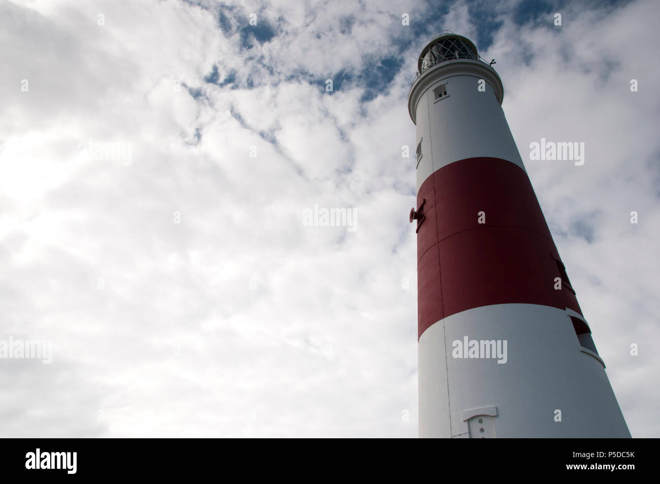 Portland Bill lighthouse, al largo della costa di Dorset Regno Unito Foto Stock