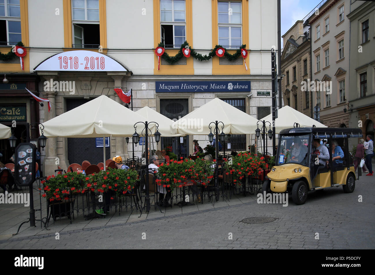 Rynek Glowny, Cracovia in Polonia Foto Stock