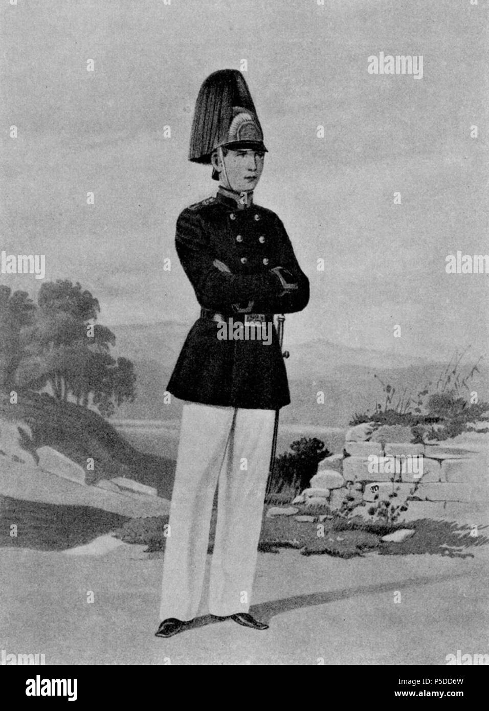 N/A. : , 31 1855, ( ). prima del 1841. Unknown 36 28 136 illustrazioni per libri di descrizione storica degli abiti e armi di truppe russe Foto Stock