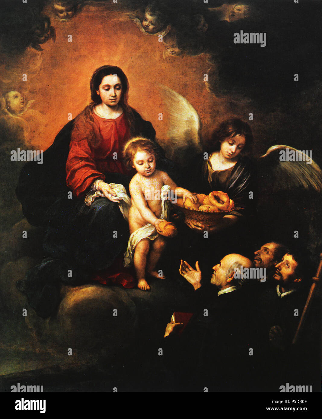 Cristo neonato assegna il pane ai pellegrini . pittura biblico a nome del canonico di Siviglia . 1678. Bartolomé Esteban Murillo (1617-1682) nomi alternativi spagnolo: Bartolomé Esteban Murillo Descrizione spagnolo pittore e disegnatore Data di nascita e morte 1 gennaio 1618 (battezzato) 3 aprile 1682 Luogo di nascita e morte Seville Seville periodo di lavoro Opera Barocca posizione Autorità di Siviglia controllo : Q192062 VIAF:76584455 ISNI:0000 0001 0917 9367 ULAN:500007425 LCCN:N81068073 NLA:36229539 WorldCat 247 Budapest kunst 0029 Foto Stock