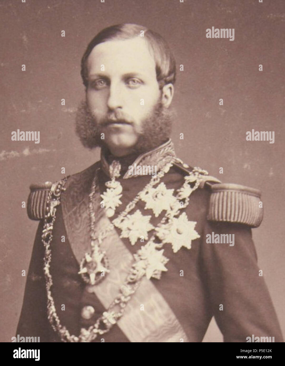 N/A. Inglese: Prince Philippe, Conte delle Fiandre e il terzo figlio di Re Leopoldo I del Belgio . 1863. N/A 374 Conde de Flandes Foto Stock