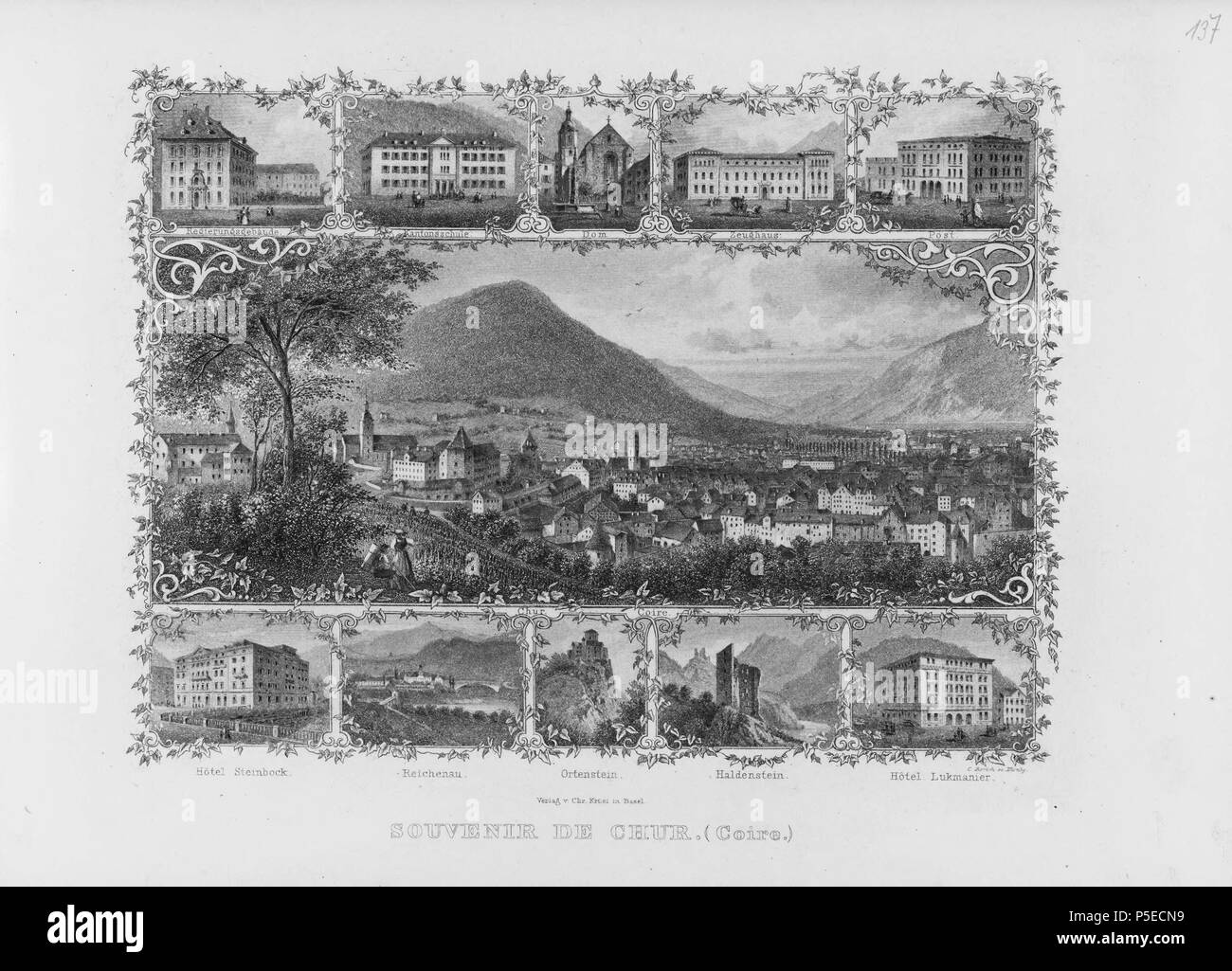 316 CH-NB-Album : Mit schweizerischen und ausländischen Ansichten--nbdig-18629-page275 Foto Stock