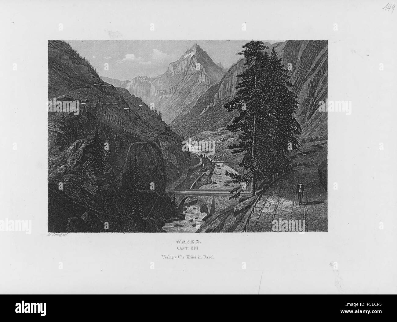 316 CH-NB-Album : Mit schweizerischen und ausländischen Ansichten--nbdig-18629-page299 Foto Stock