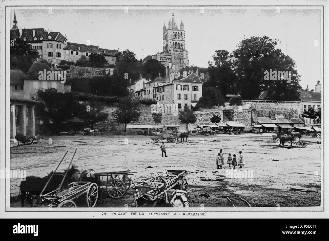 321 CH-NB-Souvenir Lac Leman, Losanna-18967-page008 Foto Stock