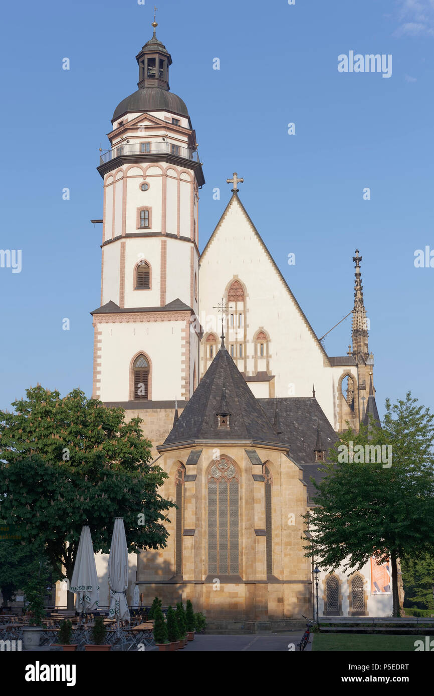 San Tommaso Chiesa, Leipzig, in Sassonia, Germania Foto Stock